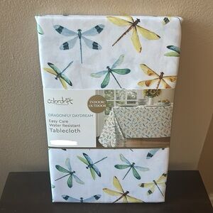 Colordrift Tablecloth New Dragonfly Spring Summer 60”x 84”